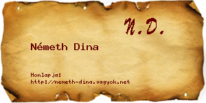 Németh Dina névjegykártya