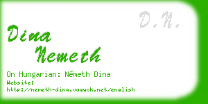 dina nemeth business card